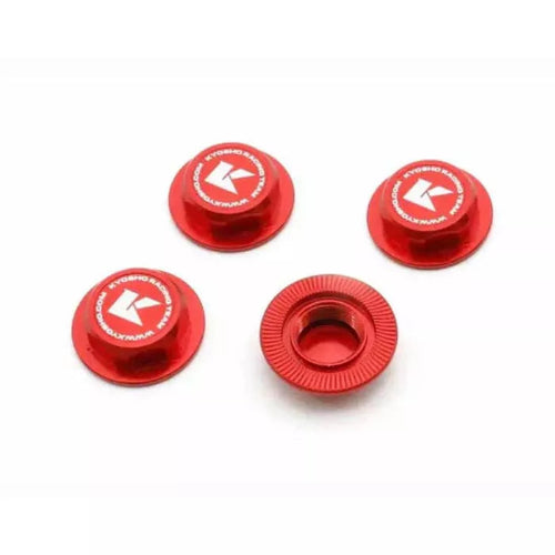 Dadi ruota autobloccanti chiusi rossi Kyosho